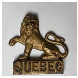 Vintage Quebec Cast Metal Lion
