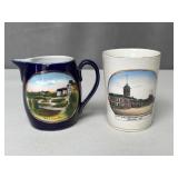 Pair of Local Guelph China Pieces