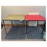 Two Folding Card Tables