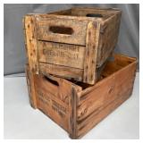 Pair of Guelph Advertising Crates