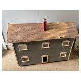 Wooden Doll House + Contents