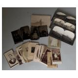 Collection of Stereographic Slides, Tin Type Photo