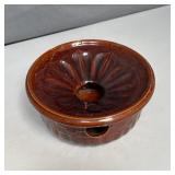 Brown Glazed Stoneware Spitoon