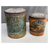 Pair of Vintage Advertising Tins