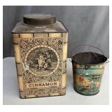 Pair of Vintage Tins