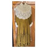 Edwardian Lady Costume Dress w/ Lace Overlay