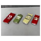 Four Vintage Plastic Model Cars