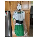 Irish Wench Costume, Stained on Back
