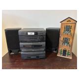 Optimus System 728 Reciever, Dual Cassette, CD