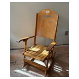 Quebecois Folding Wooden Rocking Chair
