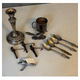 Assorted Silver Plate and Metal Objects