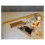 Assorted Lot, Fans, Rulers, Photos, Pencils, Coins