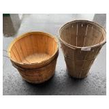Two Bushel Baskets, One Apple Basket