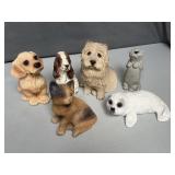 Six Animal Figurines