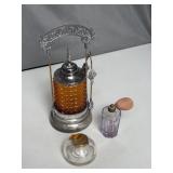 Vintage Inkwell, Perfume Spritzer, SP Cruet + Tong