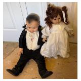 Pair of Large Dolls