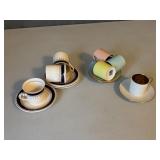 Demi Tasse Cups + Saucers
