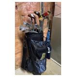 Mixed Golf Clubs & Putters in Golf Bag