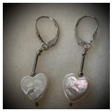 14K Overlay/Pearl Ladies Earrings