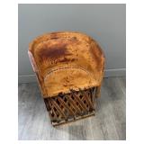 Vintage Mexican Leather Equipale Chair