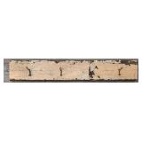 Primitive 4-"x6" Coat/Hat Rack