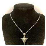 Unusual Canada Native Arrow Head Casting Pendant