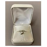 Ladies Silver Charm Ring