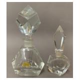 Beautiful Hand Cut Crystal Perfume Bottles