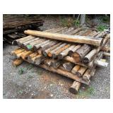 4"-5" Cedar Fencing Post Logs