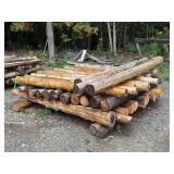 6" Cedar Fencing Post Logs