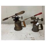 Pair of Antique Hot Soldering Blow Torches
