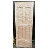 NOS Solid Oak Door 30" x 80"