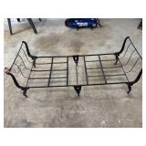 Antique Cast Iron Collapsible Bedframe