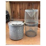 Bait Bucket & Fish Trap