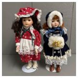 Pair of Century Collection Porcelain Dolls
