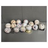 Collection of Baseballs, Some Printed Signatures