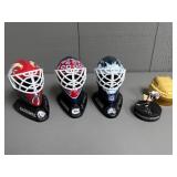 Three NHL Goalie Mask Replicas