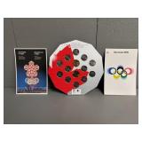 Olympic Coins and Postcards, 1976, 1988, 2010