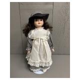 Porcelain Doll on Stand