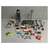 Light Poles, Vehicles, Signals, Buildings for HO