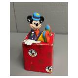 Vintage Mickey Clown Sitting Figurine in Box