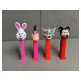 Four PEZ Candy Dispensers