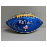 Signed Mike Pinball Clemons 31 Wilson CFL Football