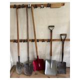 Five Assorted Shovels