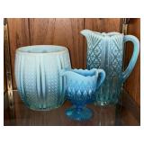 Collection of Davidson Pearline Glass Dishes