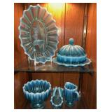 Collection of Davidson Pearline Glass Dishes