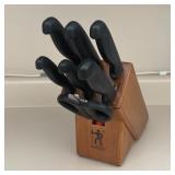 JA Henckels Knife Block + Knives