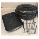 Large Enamel Roasting Pan + Lid