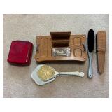 Dresser Set, Trinket/Jewelry Box, Clothes Brushes