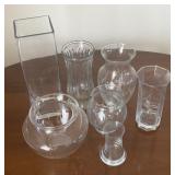 Assorted Glass Vases